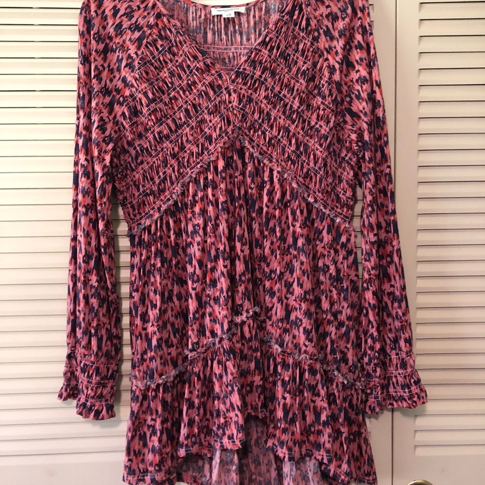 BeachLunchLounge Collection Long Sleeve Ladies  Tunic Top Size Large.